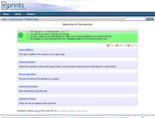 Tablet Screenshot of demoprints.eprints.org