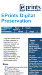 Mobile Screenshot of preservation.eprints.org
